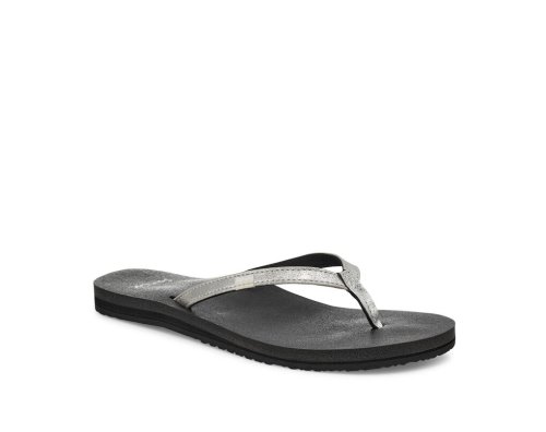 Sandale Sanuk Yoga Joy Shimmer Metallic Femme - Argent NCPOSB430